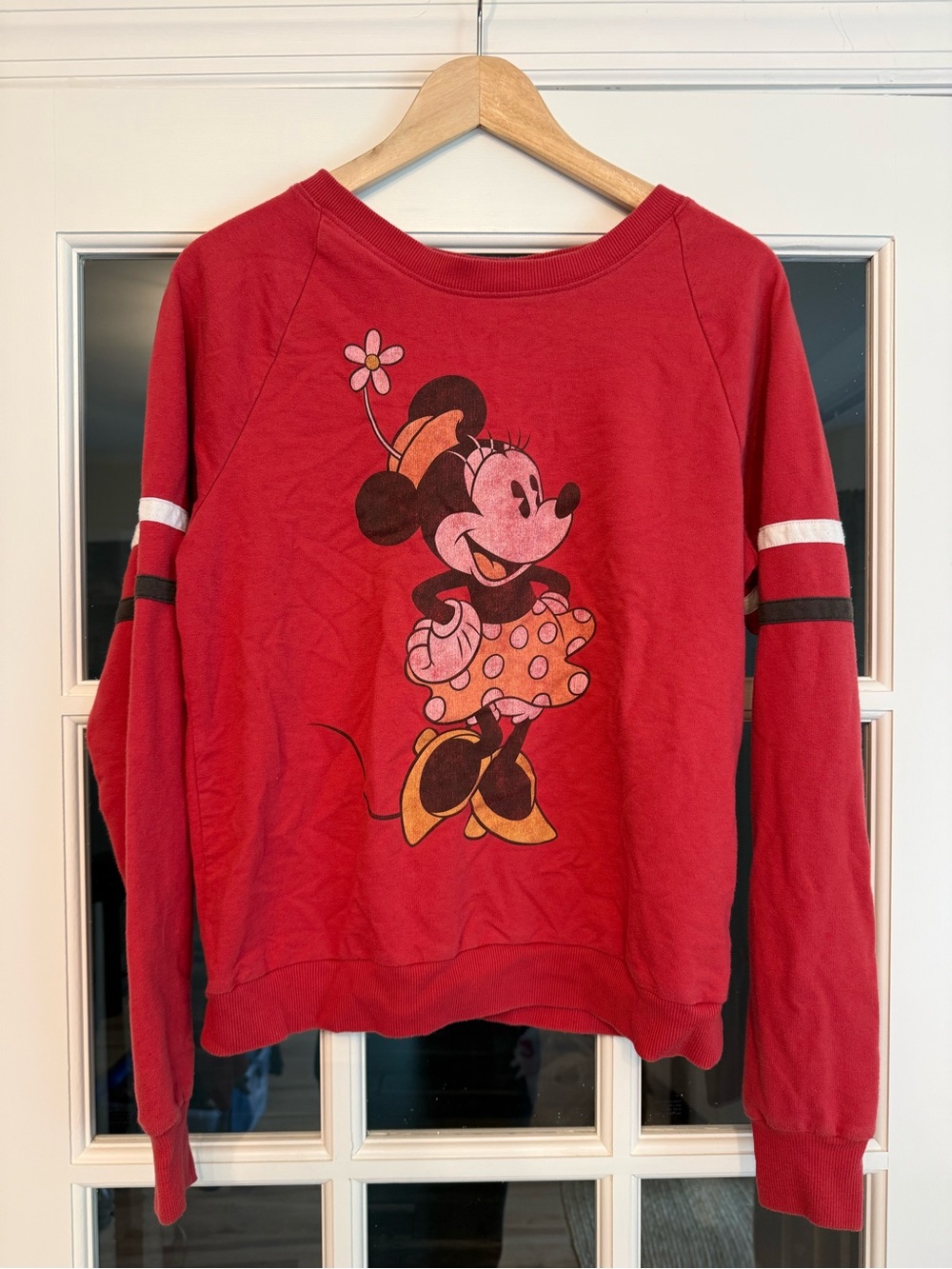 Disney Red Minnie Mouse Pullover Sweatshirt